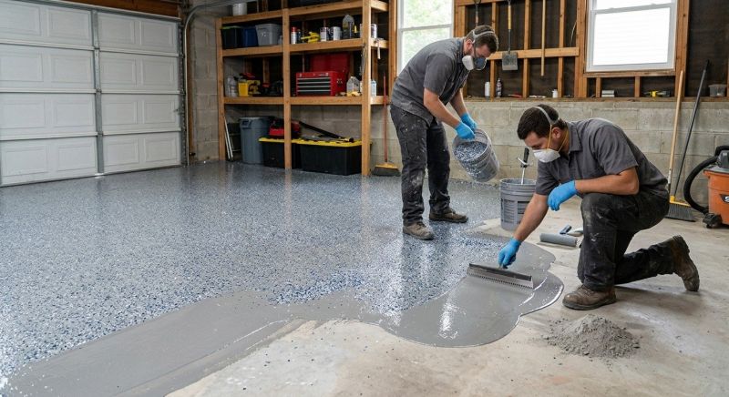 Garage Concrete Coating in Charlotte, NC